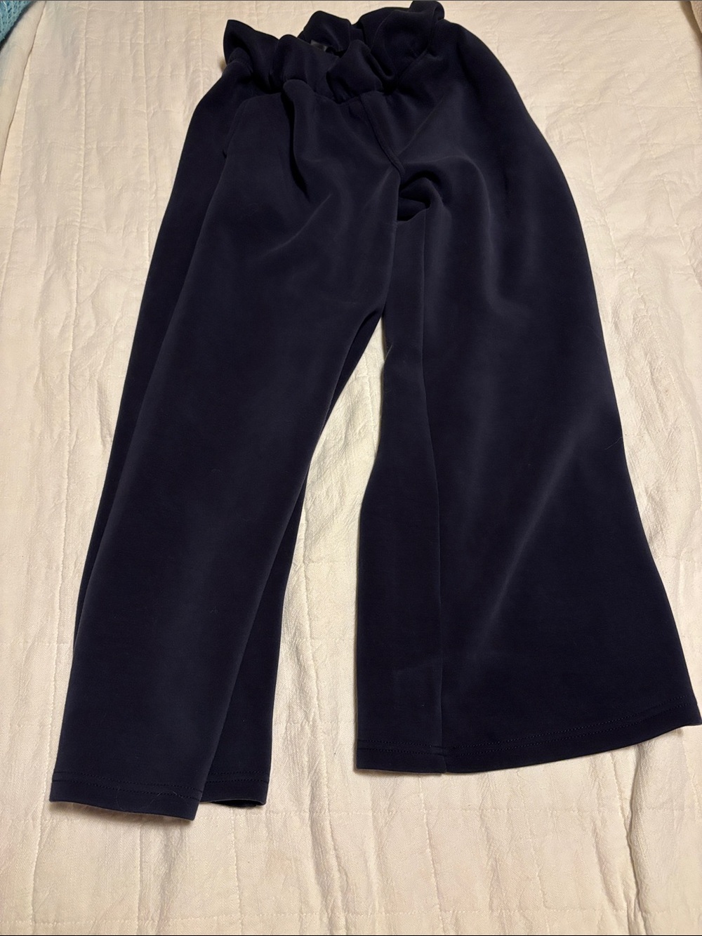 Bailey 44 Navy High-Rise Wide-Leg Sweatpants